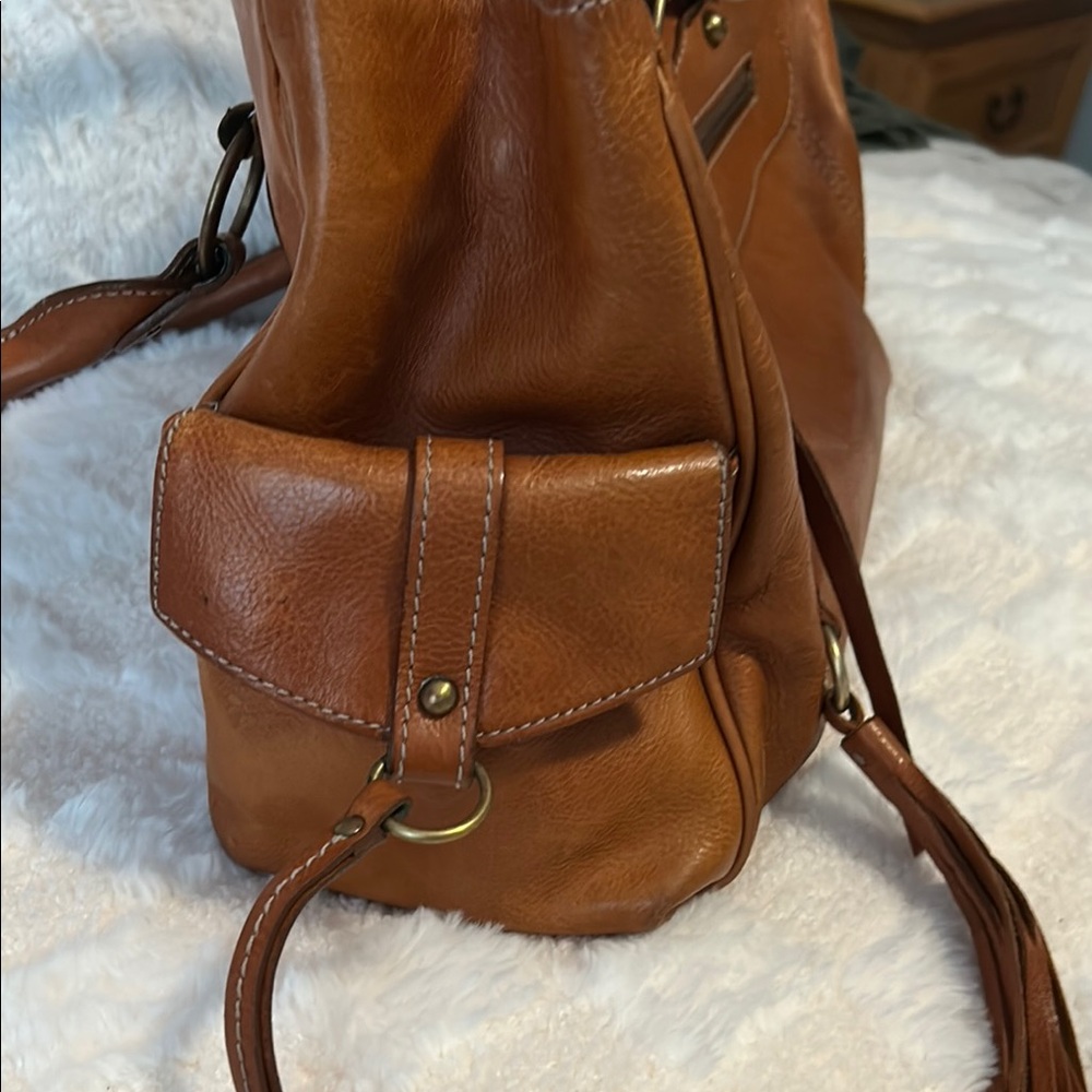 MCM Tan Leather Satchel vintage with COA - Picture 4 of 13